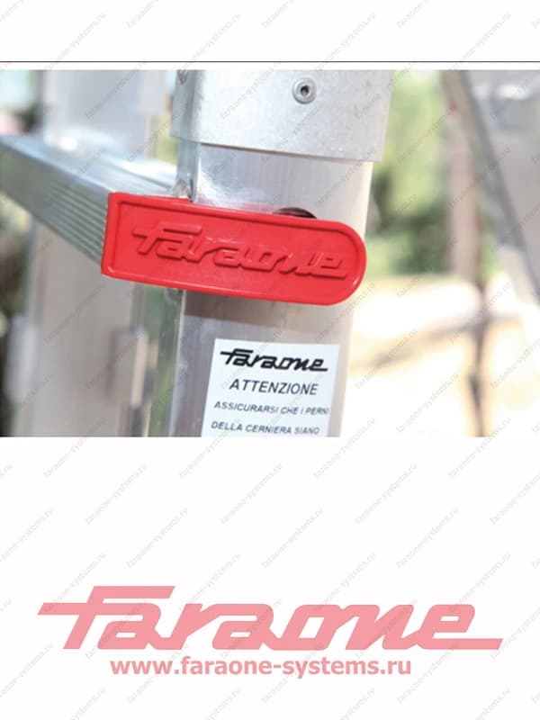 Телескопическая лестница Faraone SUPER 8+8 ступеней TELES.T4S