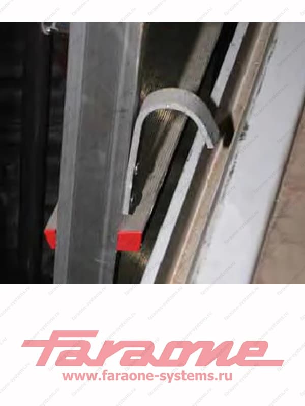 Односекционная приставная лестница Faraone 150.1 12 ступеней (глубина 8 см) S1350/E*