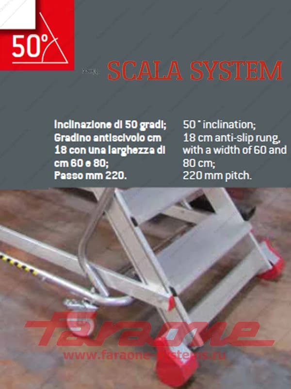 Лестница Faraone для SCALA SYSTEM 50° SC50