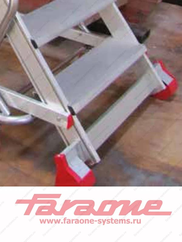 Открытая лестница для помостов 12 ступеней Faraone Scala System SG 50.1 угол 50° SGE.268