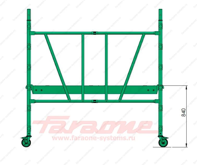 Передвижная вышка Faraone Compact 1,8 м (75x180 см) Pakiet A + KIT COM180.A.KIT