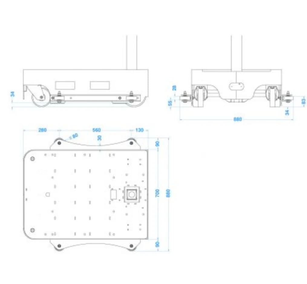 Боковые ролики E5 RL 880 мм