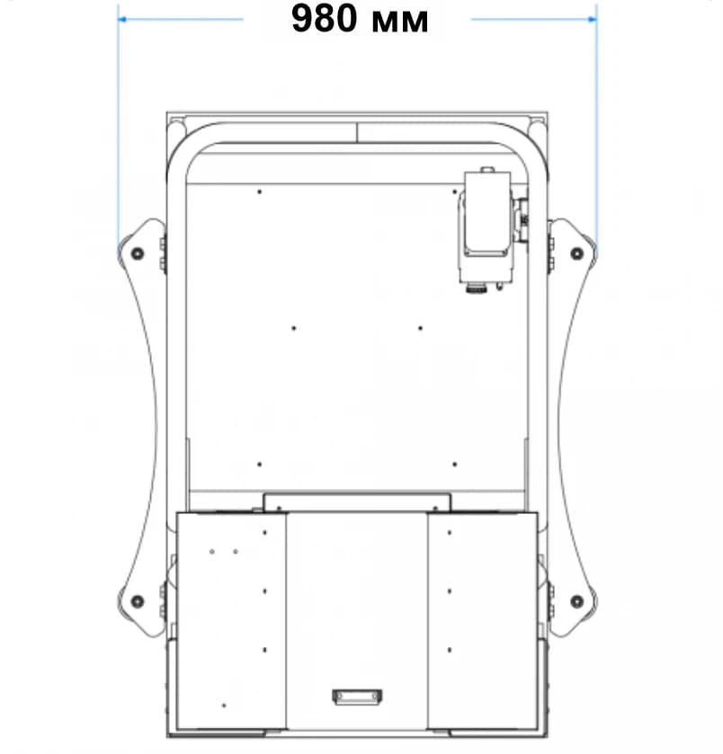 Боковые ролики RLA 980 мм