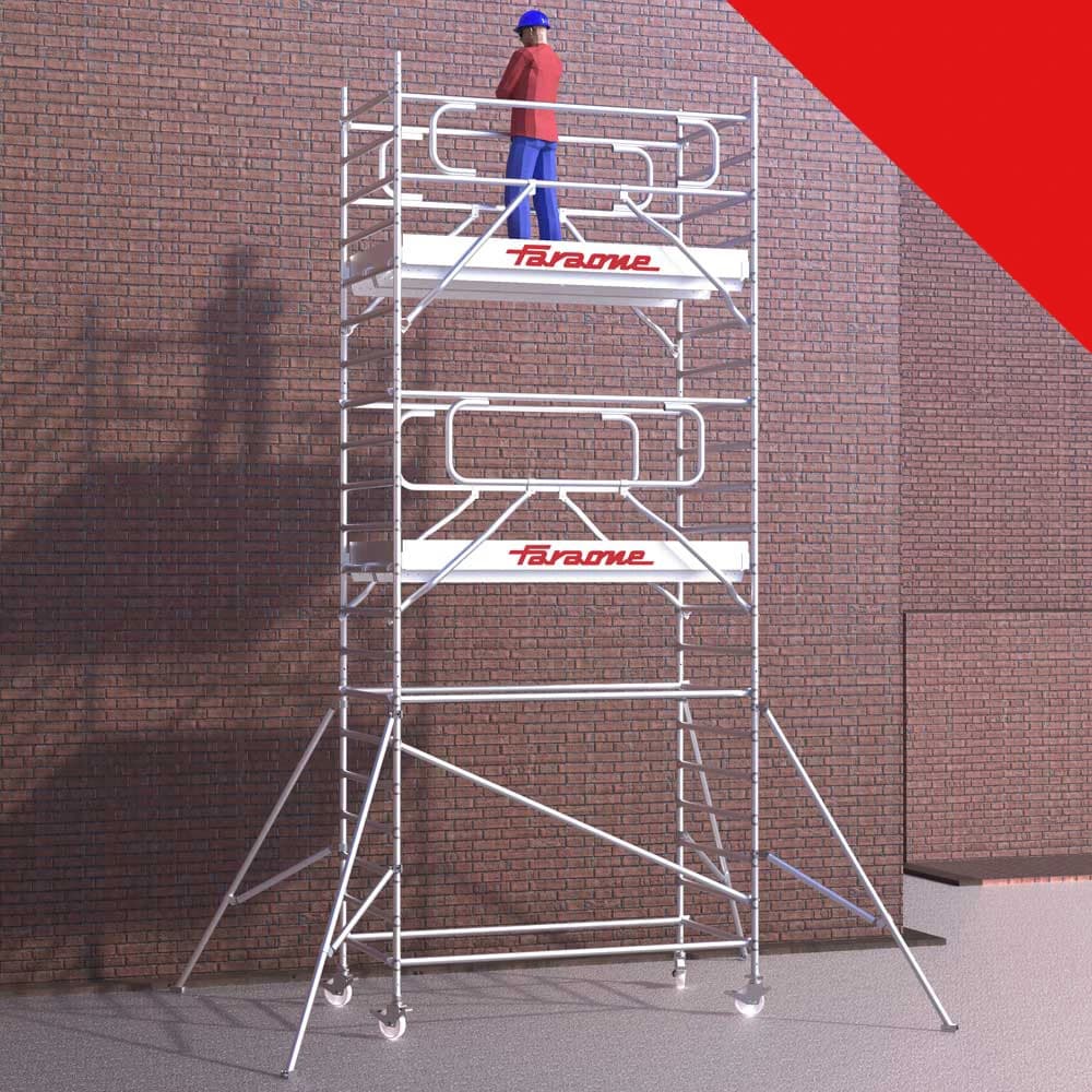Вышка-тура Faraone TOP SYSTEM SAFETY 9,9 м (75x245 см) 0-100
