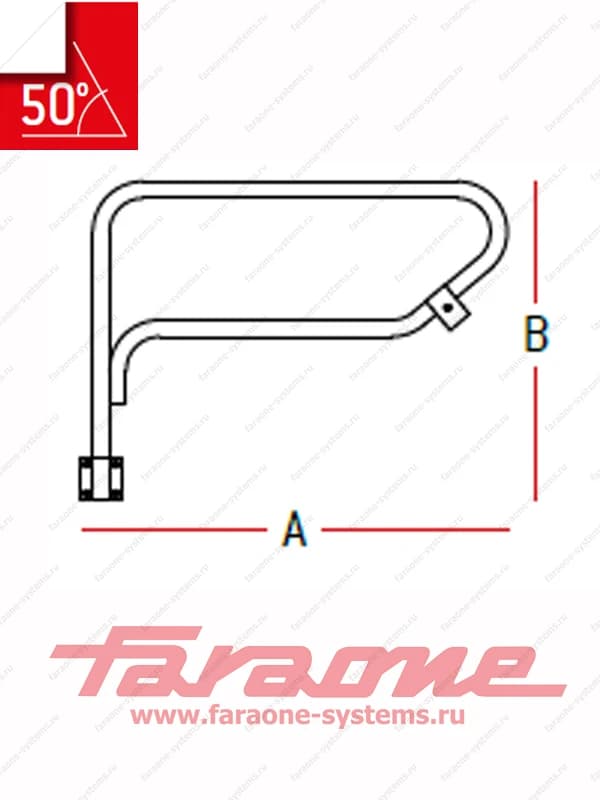 Верхний поручень для Faraone SCALA SYSTEM 50° C050