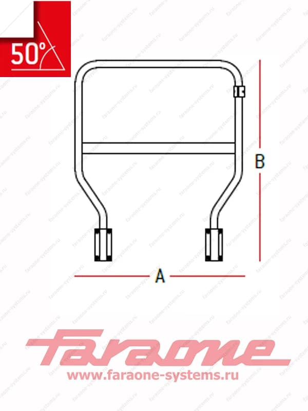 Парапет боковой для Faraone SCALA SYSTEM 50° PAR