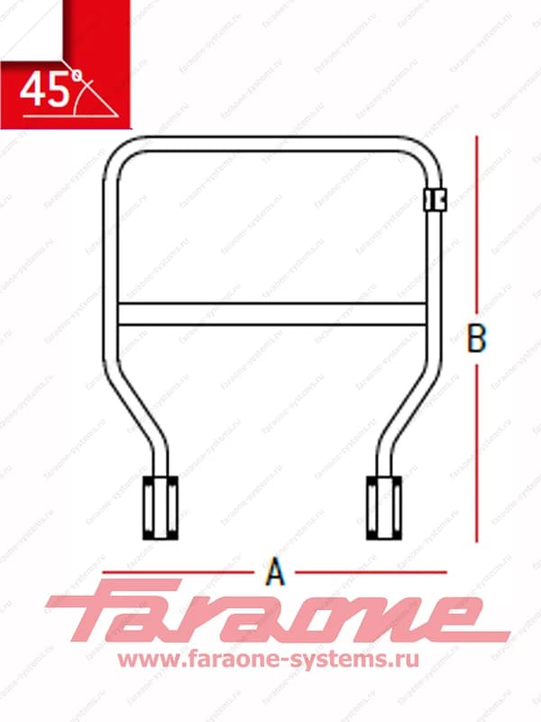 Парапет боковой для Faraone SCALA SYSTEM 45° PAR