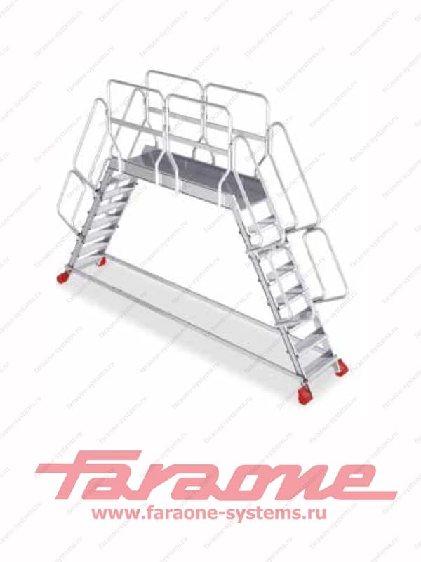 Лестница мост 14 ступеней Faraone Scala System SP 45.1 ширина 100 см угол 45° SP45.14.100