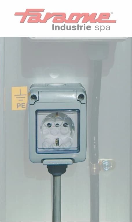 Розетка 220 вольт на корзине PC 01