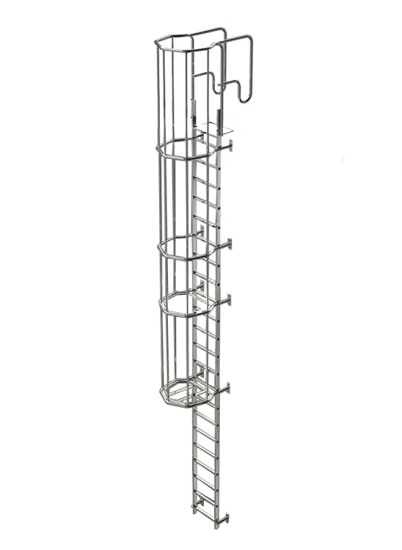 Вертикальная лестница без площадки Faraone SVS.2 3,20 м, с анкером фиксированной длины SVS320PL