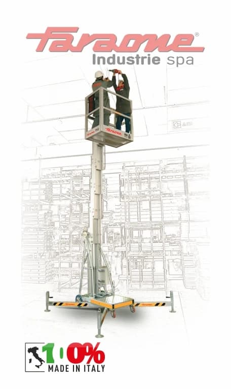 Телескопический подъемник Faraone ZP 10 200 E для использования вне помещения